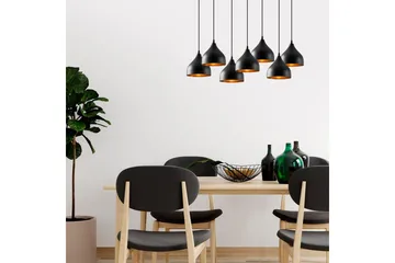 Loftlampe Thela Syv Sort - Sort - Belysning - Lamper & indendørsbelysning - Loftlampe - Pendellamper & hængelamper