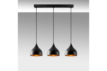 Loftlampe Thela Triple Sort - Sort - Belysning - Lamper & indendørsbelysning - Loftlampe - Pendellamper & hængelamper