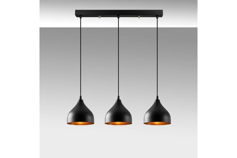 Loftlampe Thela Triple Sort - Sort - Belysning - Lamper & indendørsbelysning - Loftlampe - Pendellamper & hængelamper