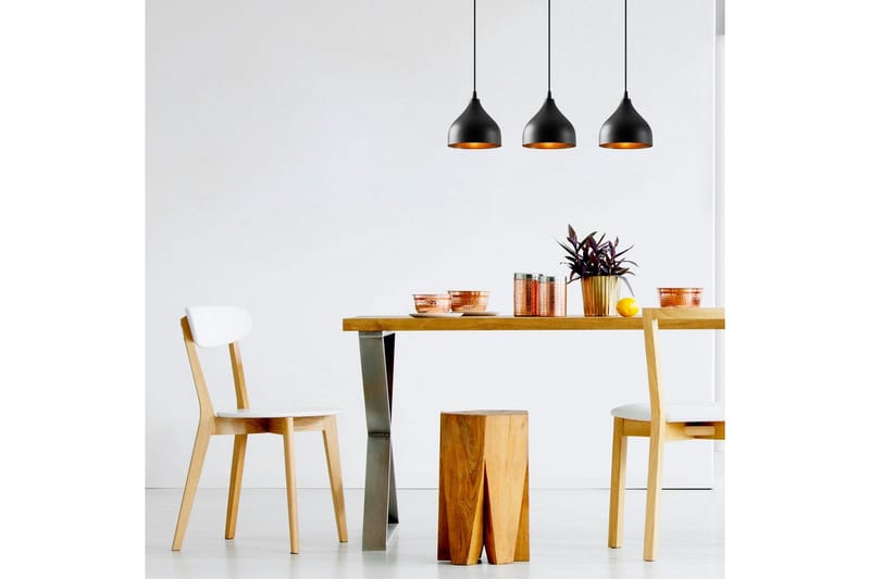 Loftlampe Thela Triple Sort - Sort - Belysning - Lamper & indendørsbelysning - Loftlampe - Pendellamper & hængelamper