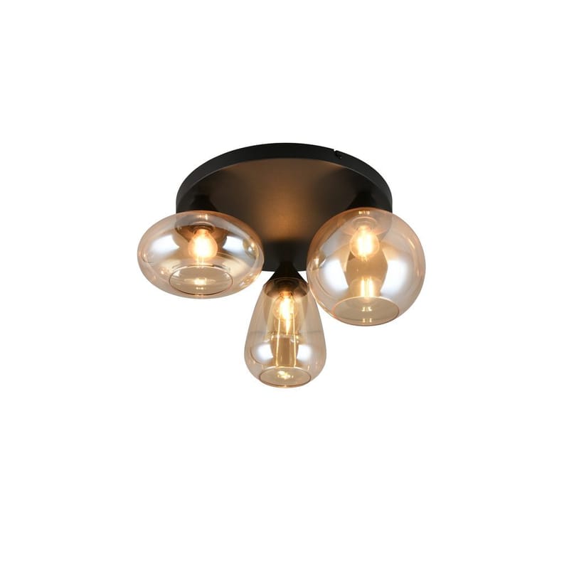 Loftlampe TRIO Lumina, 3 lamper, Rav