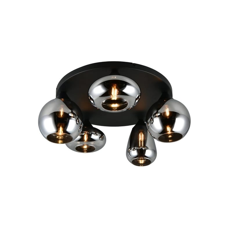 Loftlampe TRIO Lumina, 5 lamper, Kromet