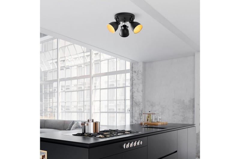Loftlampe Tyka Sort - Sort - Belysning - Lamper & indendørsbelysning - Loftlampe - Plafond