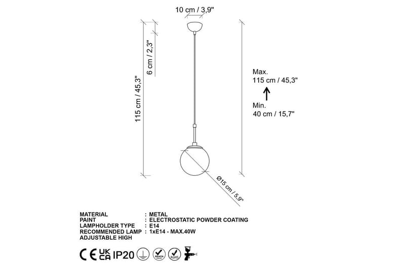 Loftlampe Ulwen Rany - Guld - Belysning - Lamper & indendørsbelysning - Loftlampe - Pendellamper & hængelamper
