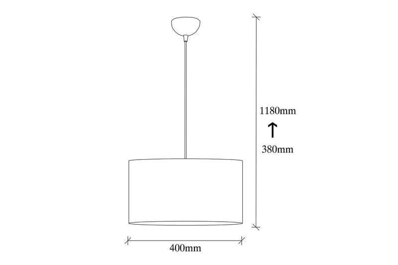 Loftlampe Umber Hvid - 40 x 40 cm - Belysning - Lamper & indendørsbelysning - Loftlampe - Pendellamper & hængelamper