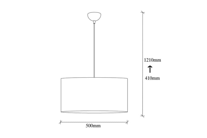 Loftlampe Umber Hvid - 50 x 50 cm - Belysning - Lamper & indendørsbelysning - Loftlampe - Pendellamper & hængelamper