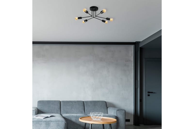 Loftlampe Vilsa Sort - Sort - Belysning - Lamper & indendørsbelysning - Loftlampe - Plafond