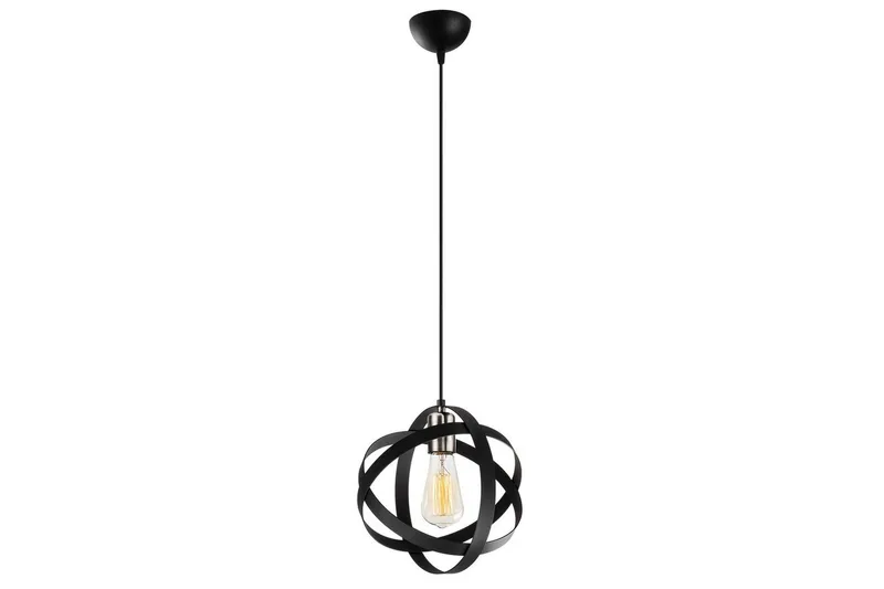 Loftlampe Voroa Sort / Nikkel, Sort / Nikkel