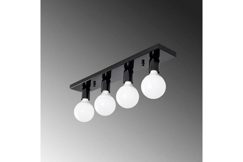 Loftlampe Wostra Sort / Hvid - Sort / Hvid - Belysning - Lamper & indendørsbelysning - Loftlampe - Plafond