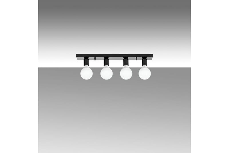 Loftlampe Wostra Sort / Hvid - Sort / Hvid - Belysning - Lamper & indendørsbelysning - Loftlampe - Plafond