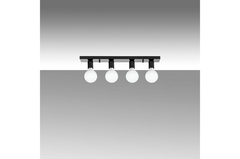 Loftlampe Wostra Sort / Hvid - Sort / Hvid - Belysning - Lamper & indendørsbelysning - Loftlampe - Plafond