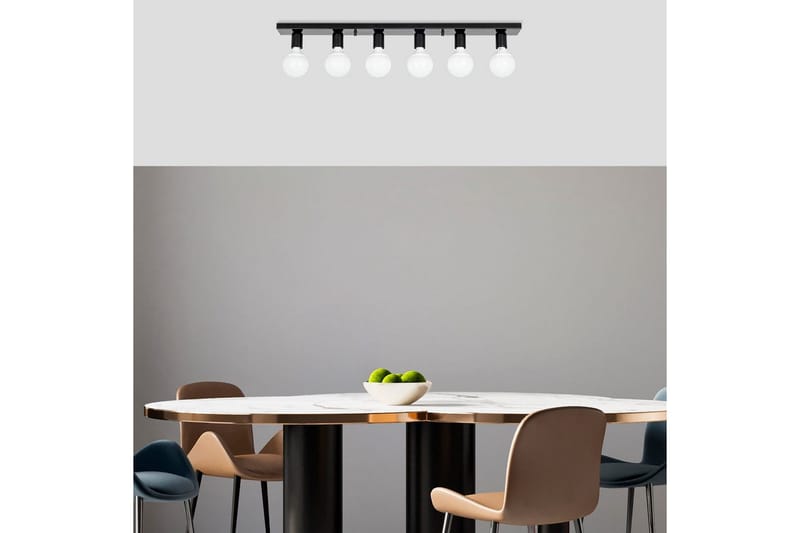 Loftlampe Wostra Stor Sort / Hvid - Sort / Hvid - Belysning - Lamper & indendørsbelysning - Loftlampe - Pendellamper & hængelamper