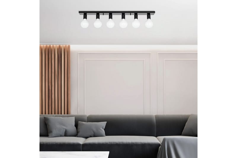 Loftlampe Wostra Stor Sort / Hvid - Sort / Hvid - Belysning - Lamper & indendørsbelysning - Loftlampe - Pendellamper & hængelamper