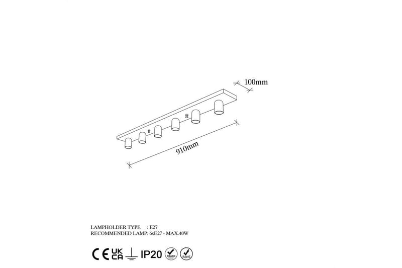 Loftlampe Wostra Stor Sort / Hvid - Sort / Hvid - Belysning - Lamper & indendørsbelysning - Loftlampe - Pendellamper & hængelamper