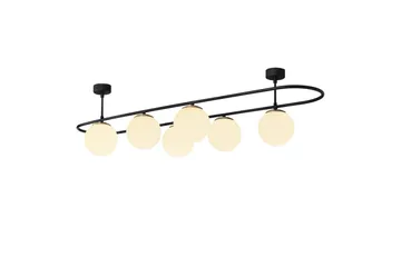 Loftlampe Wynel Sort / Hvid Seks Fatning - Seks Fatning - Belysning - Lamper & indendørsbelysning - Loftlampe - Pendellamper & hængelamper
