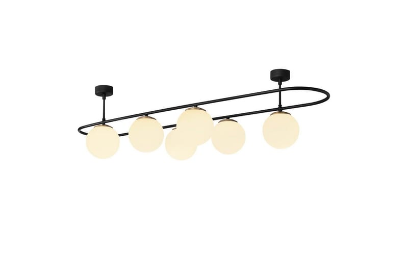 Loftlampe Wynel Sort / Hvid Seks Fatning - Seks Fatning - Belysning - Lamper & indendørsbelysning - Loftlampe - Pendellamper & hængelamper