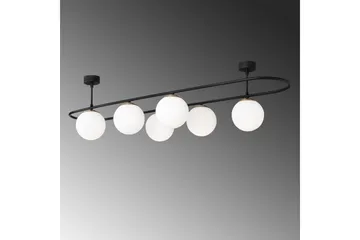 Loftlampe Wynel Sort / Hvid Seks Fatning - Seks Fatning - Belysning - Lamper & indendørsbelysning - Loftlampe - Pendellamper & hængelamper