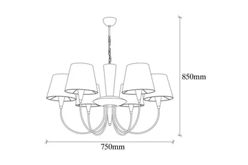 Loftlampe Yelra Antik - Guld - Belysning - Lamper & indendørsbelysning - Loftlampe - Pendellamper & hængelamper