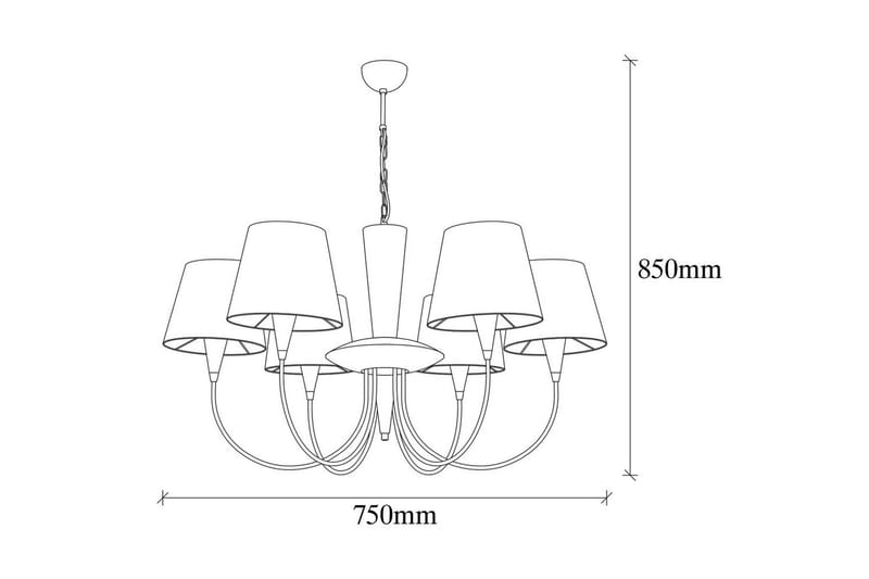 Loftlampe Yelra Antik - Guld - Belysning - Lamper & indendørsbelysning - Loftlampe - Pendellamper & hængelamper