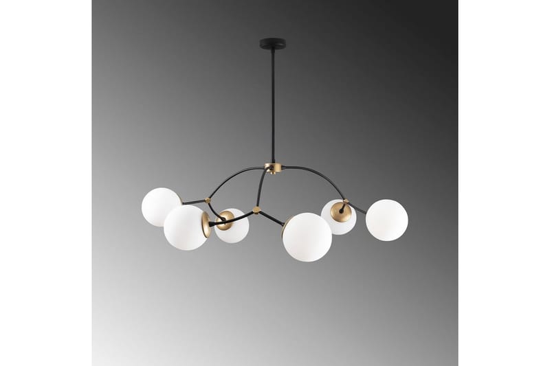 Loftlampe Yenda Hvid / Sort - Sort/Hvid - Belysning - Lamper & indendørsbelysning - Loftlampe - Pendellamper & hængelamper