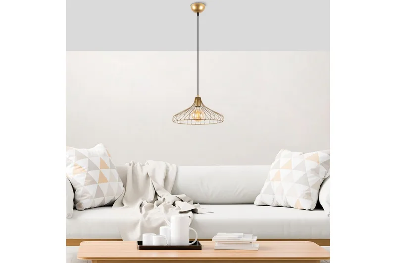 Loftlampe Zairon Skinnende guld - Skinnende guld - Belysning - Lamper & indendørsbelysning - Loftlampe - Pendellamper & hængelamper