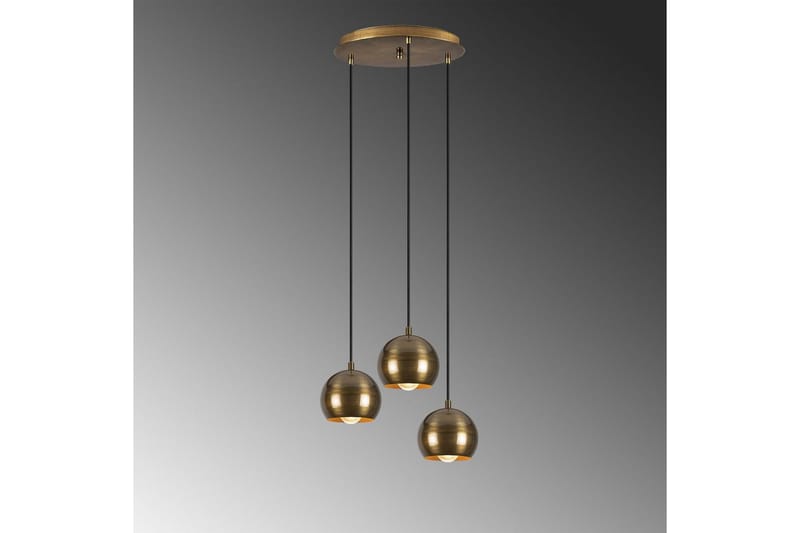 Loftlampe Zana Vintage Kugle Tre - Guld - Belysning - Lamper & indendørsbelysning - Loftlampe - Pendellamper & hængelamper