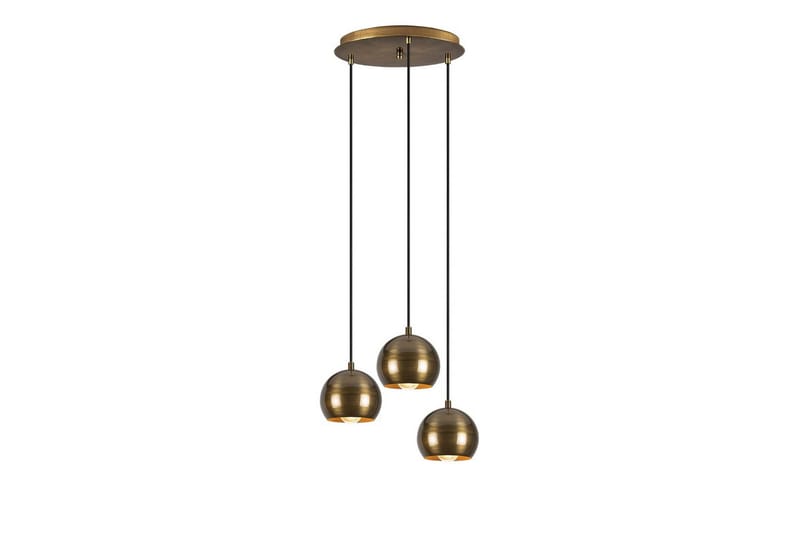 Loftlampe Zana Vintage Kugle Tre - Guld - Belysning - Lamper & indendørsbelysning - Loftlampe - Pendellamper & hængelamper