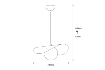 Loftlampe Pelyn Sort / Hvid - Sort / Hvid - Belysning - Lamper & indendørsbelysning - Loftlampe - Pendellamper & hængelamper