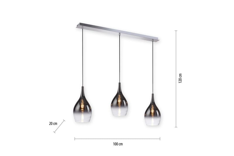 Loftlampe Pilua - 20x120x110 cm - Belysning - Lamper & indendørsbelysning - Loftlampe - Pendellamper & hængelamper