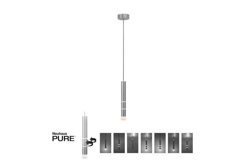 Loftlampe Pure Vega - 12x120x12 cm, Aluminium - Belysning - Lamper & indendørsbelysning - Loftlampe - Pendellamper & hængelamper