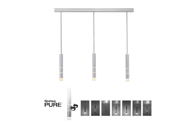 Loftlampe Pure Vega - 5x120x120 cm, Aluminium - Belysning - Lamper & indendørsbelysning - Loftlampe - Pendellamper & hængelamper