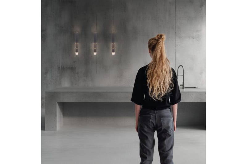 Loftlampe Pure Vega - 5x120x120 cm, Sort - Belysning - Lamper & indendørsbelysning - Loftlampe - Pendellamper & hængelamper