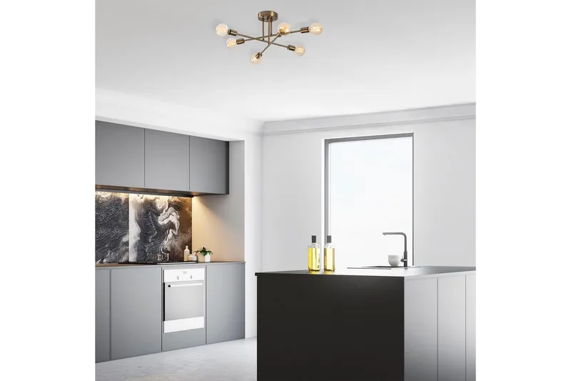 Loftlampe Pareek Kobber - Guld - Belysning - Lamper & indendørsbelysning - Loftlampe - Plafond