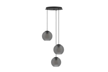 Loftpendel Eglo Arangona Sort/Grå Rondel med 3 lamper - Belysning - Lamper & indendørsbelysning - Loftlampe - Pendellamper & hængelamper