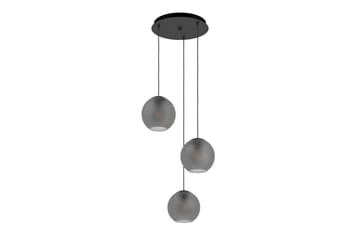 Loftpendel Eglo Arangona Sort/Grå Rondel med 3 lamper - Belysning - Lamper & indendørsbelysning - Loftlampe - Pendellamper & hængelamper