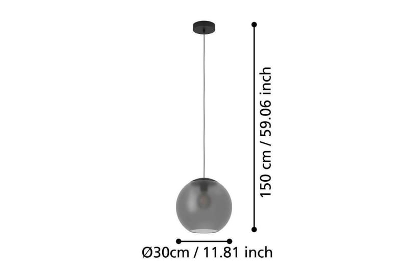 Loftpendel Eglo Arangona Sort/Grå - Belysning - Lamper & indendørsbelysning - Loftlampe - Pendellamper & hængelamper