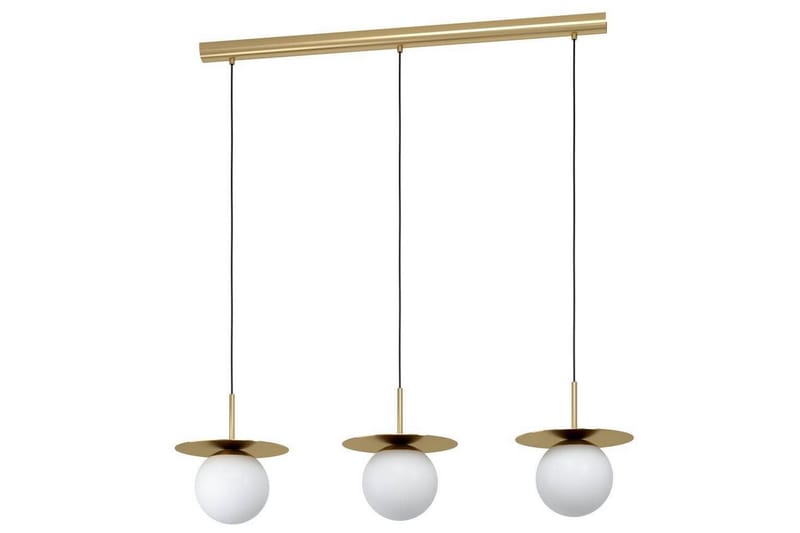 Loftpendel Eglo Arenales Messing/Opalhvid med 3 Lamper - Belysning - Lamper & indendørsbelysning - Loftlampe - Pendellamper & hængelamper