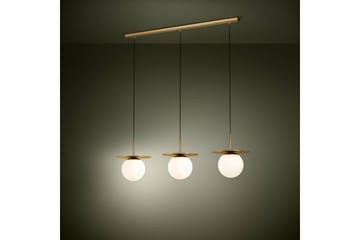 Loftpendel Eglo Arenales Messing/Opalhvid med 3 Lamper - Belysning - Lamper & indendørsbelysning - Loftlampe - Pendellamper & hængelamper