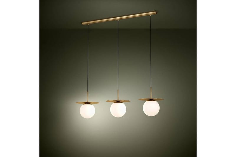 Loftpendel Eglo Arenales Messing/Opalhvid med 3 Lamper - Belysning - Lamper & indendørsbelysning - Loftlampe - Pendellamper & hængelamper