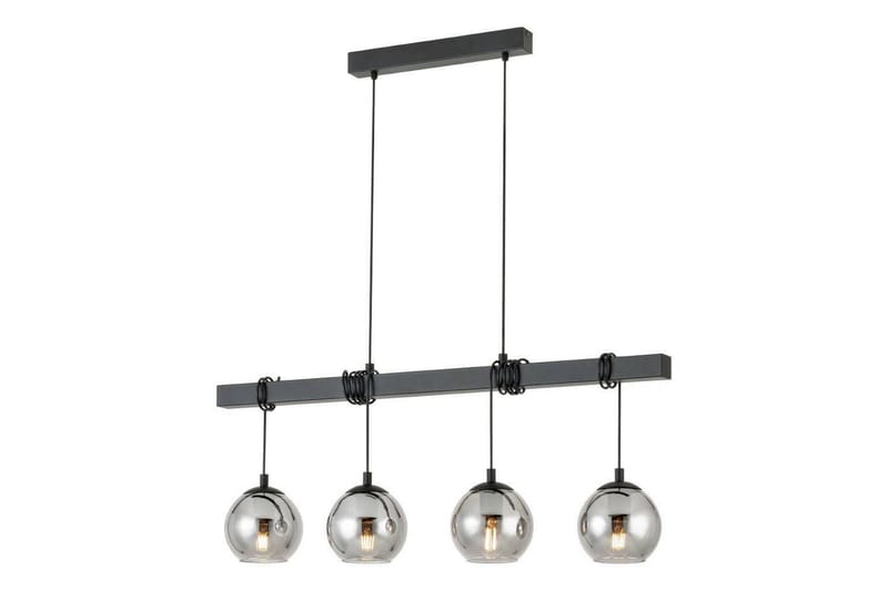 Loftpendel Eglo Argallo Sort/Transparent med 4 lamper - Belysning - Lamper & indendørsbelysning - Loftlampe - Pendellamper & hængelamper