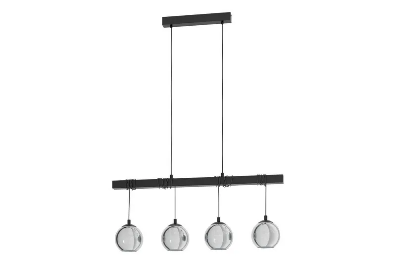 Loftpendel Eglo Argallo Sort/Transparent med 4 lamper, undefined