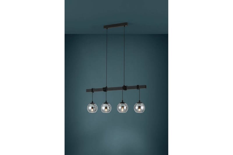 Loftpendel Eglo Argallo Sort/Transparent med 4 lamper - Belysning - Lamper & indendørsbelysning - Loftlampe - Pendellamper & hængelamper