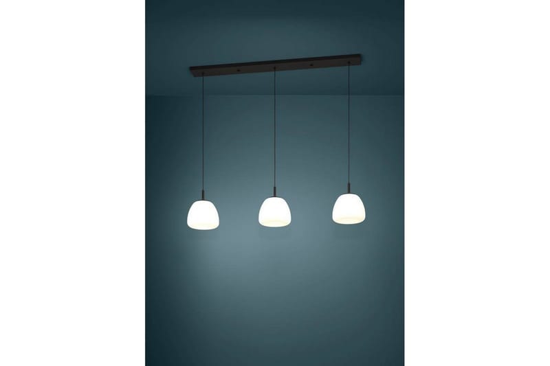 Loftpendel Eglo Balmes Sort/Opalhvid med 3 Lamper - Belysning - Lamper & indendørsbelysning - Loftlampe - Pendellamper & hængelamper