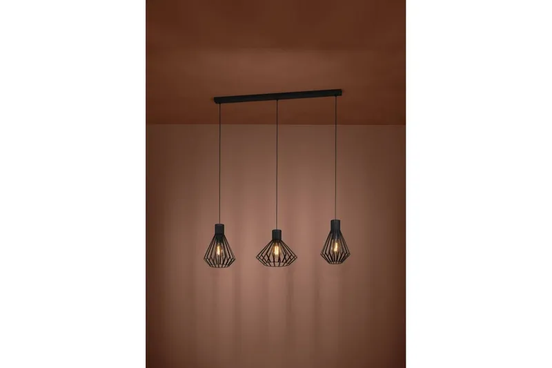 Loftpendel Eglo Basidano Sort med 3 Lamper - Belysning - Lamper & indendørsbelysning - Loftlampe - Pendellamper & hængelamper