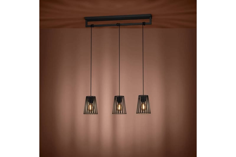 Loftpendel Eglo Bogota Sort med 3 Lamper - Belysning - Lamper & indendørsbelysning - Loftlampe - Pendellamper & hængelamper