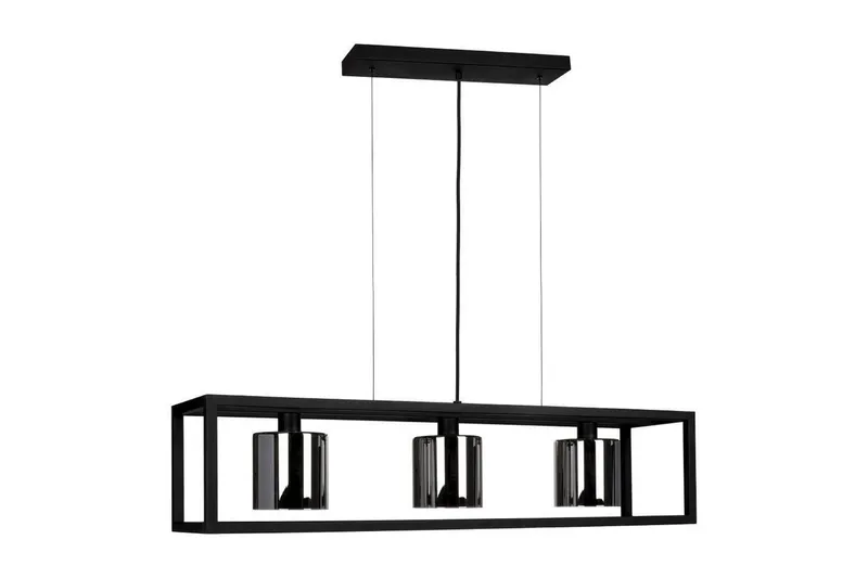 Loftpendel Eglo Brisling Sort/Transparent Ramme med 3 Lamper, undefined