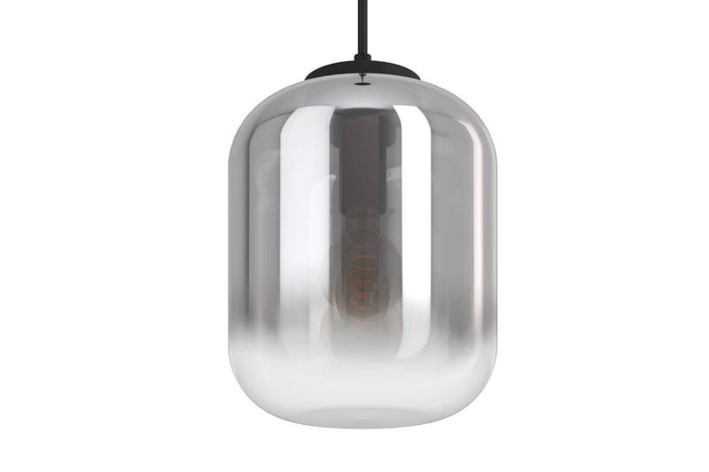 Loftpendel Eglo Bulciago Sort/Stål Røgfarvet - Belysning - Lamper & indendørsbelysning - Loftlampe - Pendellamper & hængelamper