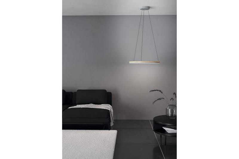 Loftpendel Eglo Cadinaro Grå/Træ Rund - Belysning - Lamper & indendørsbelysning - Loftlampe - Pendellamper & hængelamper