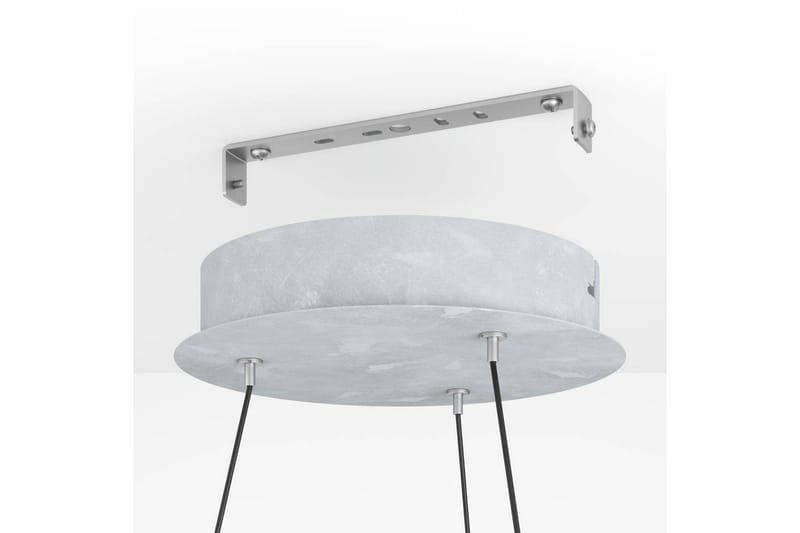 Loftpendel Eglo Cadinaro Grå/Træ Rund - Belysning - Lamper & indendørsbelysning - Loftlampe - Pendellamper & hængelamper