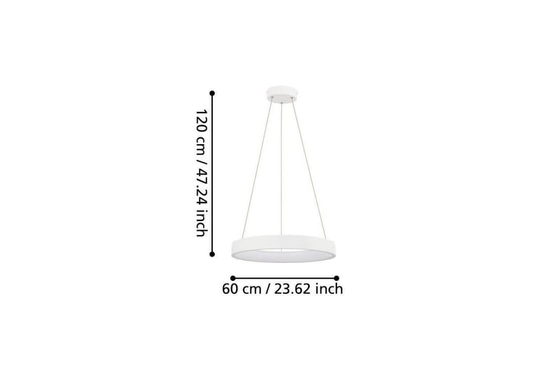 Loftpendel Eglo Campo Rosso Hvid Rund - Belysning - Lamper & indendørsbelysning - Loftlampe - Pendellamper & hængelamper